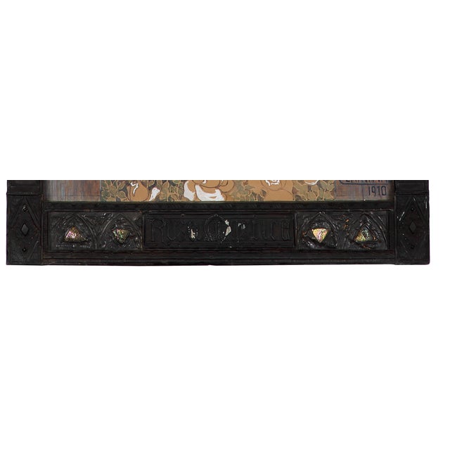 Yvonne Clarinval, Vierge à l'Enfant et Saints, 1910, Mixed Media, Framed For Sale - Image 12 of 16