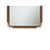Mid-Century Modern Walnut Art Deco Mirror For Sale - Image 3 of 3