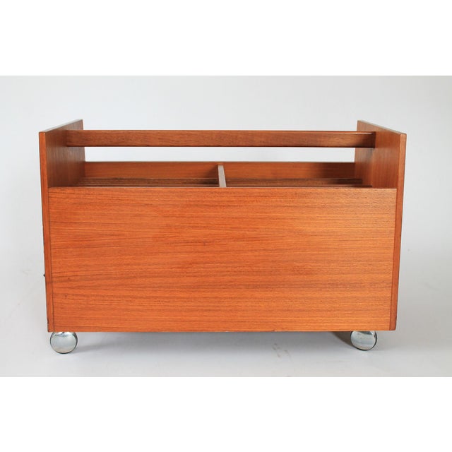 Mid-Century Modern 1960's Teak Magazine Rack by Rolf Hesland for Bruksbo For Sale - Image 3 of 16