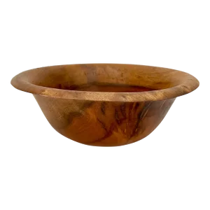 Late 20th Century Hand Turned Oregon Myrtle Bowl