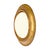 Circular convex mirror from France. This mirror has a wood frame that has the original gold leafing and patina. The...