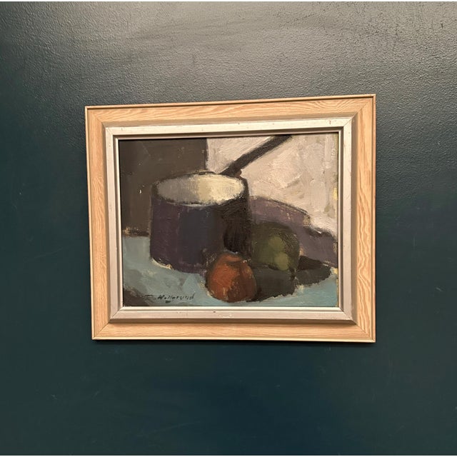 Bengt Hillgrund, Pan and Fruits, 1961, Oil on Canvas, Framed For Sale - Image 14 of 18