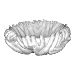 Fornasetti Jonathan Adler Insp "15 Perpetual Hands" Vitruvian Tms Pop Art Sculpture Centerpiece Bowl