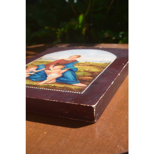 19th-Century Italian Madonna and Child With Saint John, After Raphael For Sale - Image 4 of 5