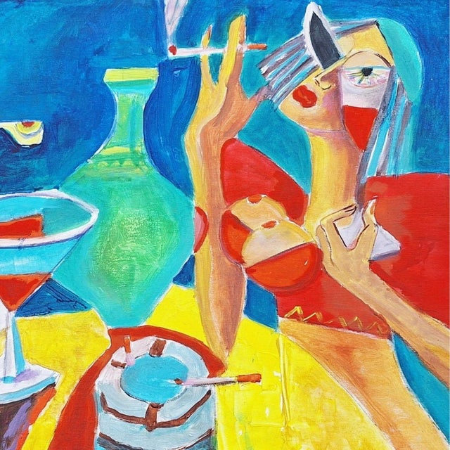 Runzovsky (Oleg Grunzovsky), Meeting, 2015, Acrylics on Canvas For Sale - Image 4 of 6