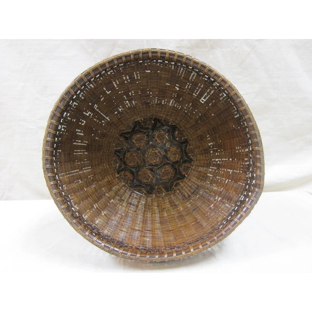 Antique Woven Basket Bowl Chairish