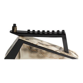Postmodern Ceramic Hanukkiah Hanukkah Menorah For Sale