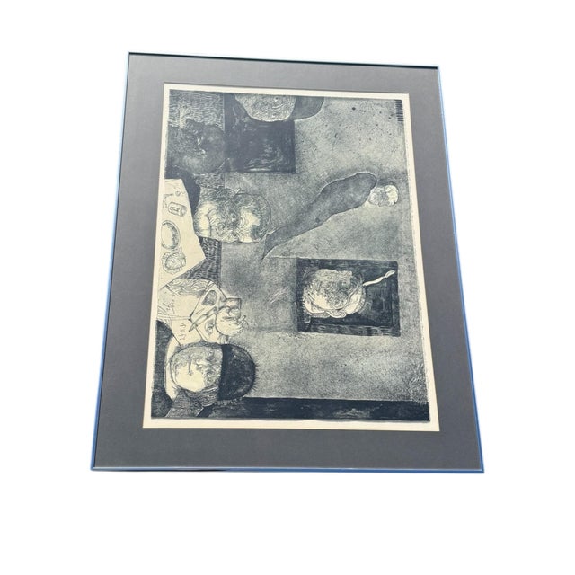 Metal Jose Luis Cuevas (Mexican 1934-2017) "The Poet in the Dining Room," 1972 For Sale - Image 7 of 16