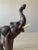 Brown Leather Elephant Sculpture For Sale - Image 8 of 11