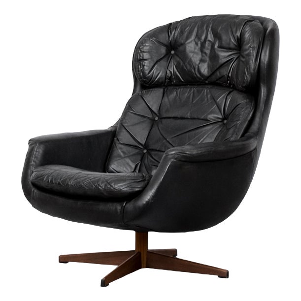 Mid-Century Scandinavian Modern Swivel Lounge Chair from Selig Imperial, 1970s For Sale