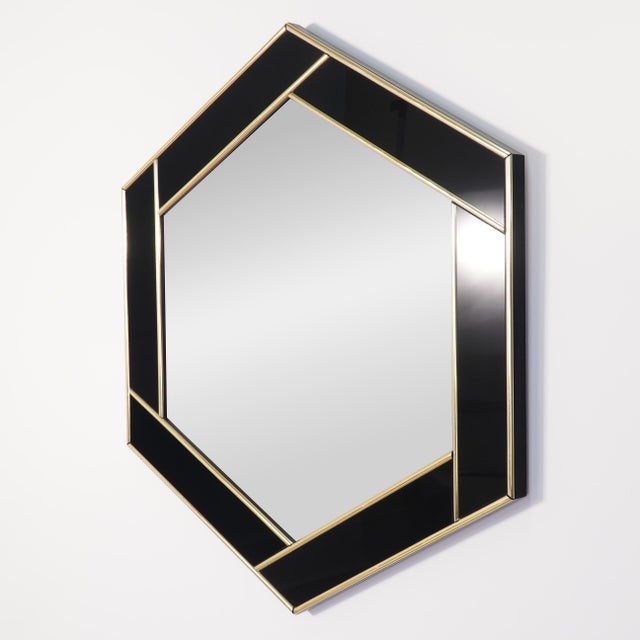 Windsor Art & Mirror Company postmodern mirror, made in Los Angeles. A clean, architectural design that works well in a...