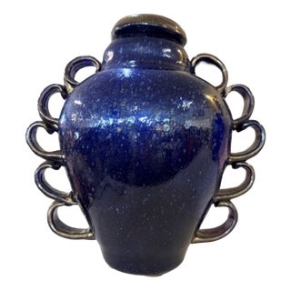 Amphora Vase with Lid in Pulegoso Glass by Napoleone Martinuzzi, 1920s For Sale