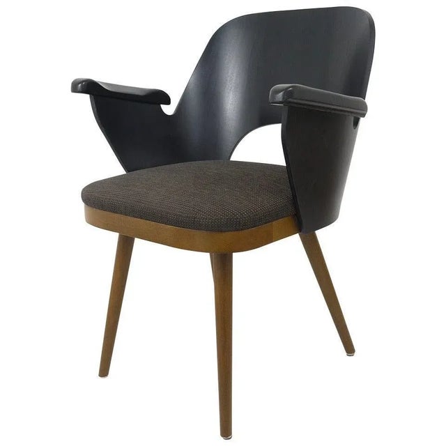 Modernist Armchair in the Style of Oswald Haerdtl, Backhausen, Austria For Sale - Image 11 of 11