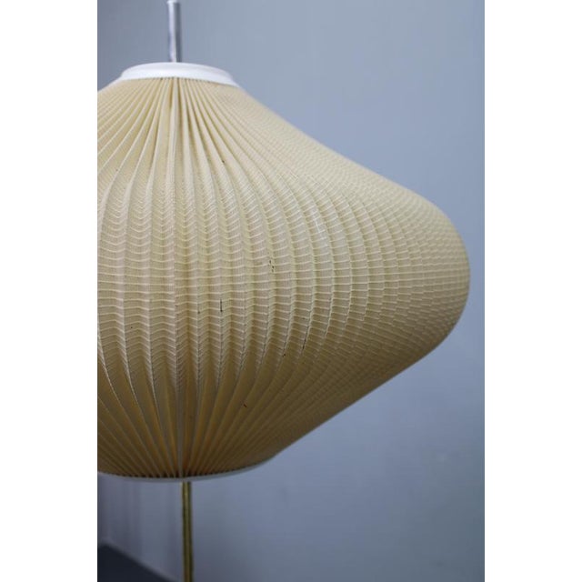 Mid-Century East German Floor Lamp with Pleated Shade, 1970s For Sale - Image 12 of 15