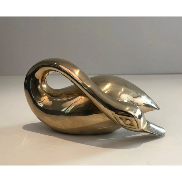 Decorative Brass Duck For Sale - Image 9 of 10