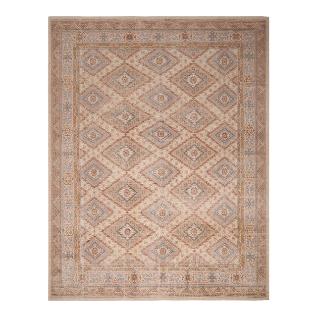 Rug & Kilim’s Diamond Play Rug in Taupe, 8x10 For Sale