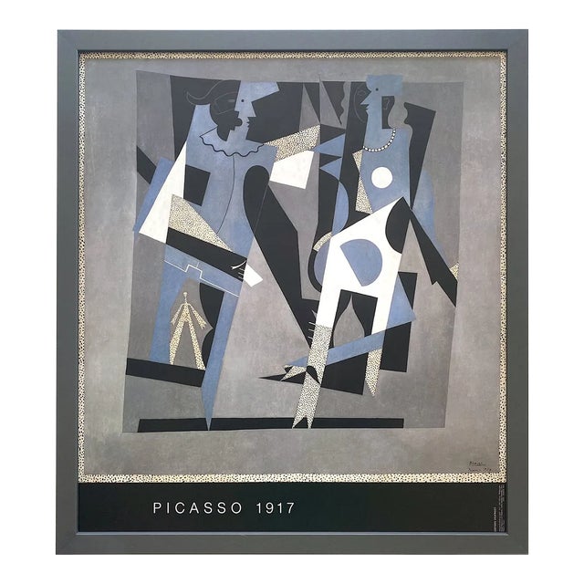 Pablo Picasso、LES LOISIRS、希少画集画、新品額装付 Pablo Picasso Vintage 1989 Cubist Lithograph Print Framed