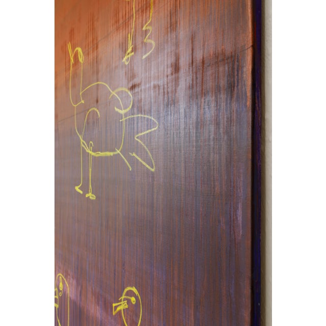 "Seagulls" Original Oil Stick Painting by Simon Findlay For Sale - Image 10 of 17