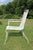 Wrought Iron Patio Set With Dogwood Motifs—Table and Four Armchairs With Covers, 5 Pieces For Sale - Image 6 of 18