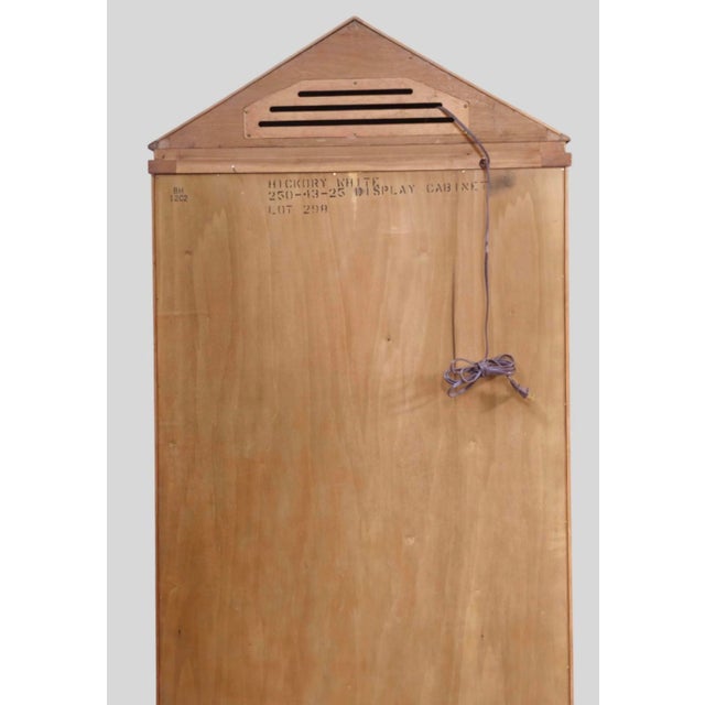 Biedermeier Hickory White Neo-Classical Biedermeier Style Walnut Vitrines Cabinets - Pair For Sale - Image 3 of 8
