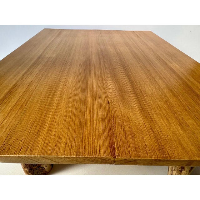 Vintage Driftwood & Cedar Low Tea Table For Sale - Image 9 of 12