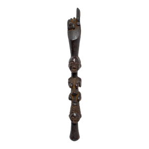 Early 20th Century Luba Female Figural Staff