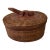 Vintage Wicker Basket W/ Lizard Top For Sale