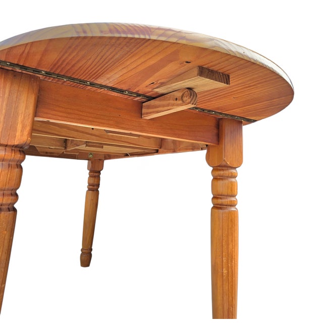 Oval Pine Extendable Dining Table, 1970s For Sale - Image 14 of 18