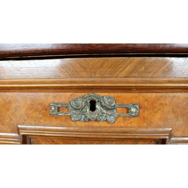 Brown Eclectic Sideboard with Mirror For Sale - Image 8 of 11