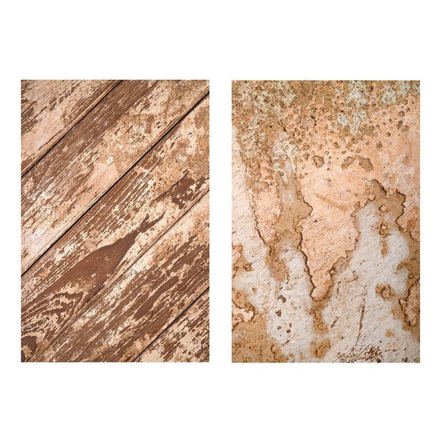 4-Wing Wooden Screen with Patina-Finish, 1940s For Sale - Image 3 of 4