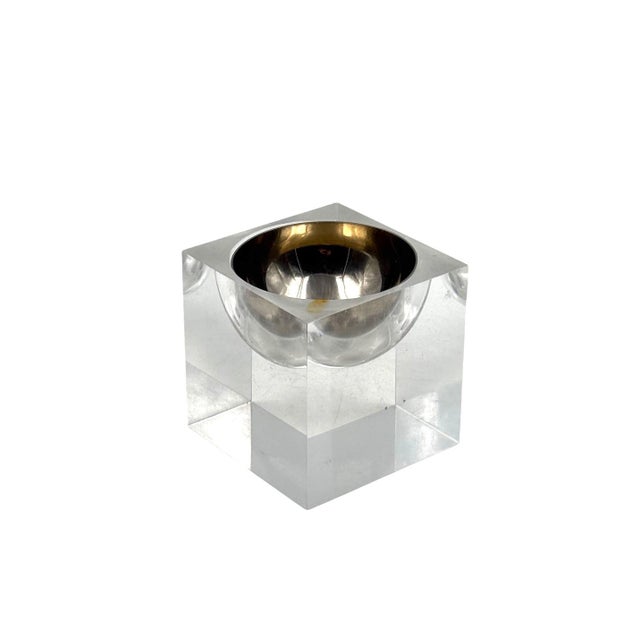Space Age Clear Lucite Ashtray, Italy 1970s For Sale - Image 10 of 12