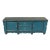 Oriental Distressed Rustic Teal Blue Lacquer Low Console Table Cabinet For Sale In San Francisco - Image 6 of 8