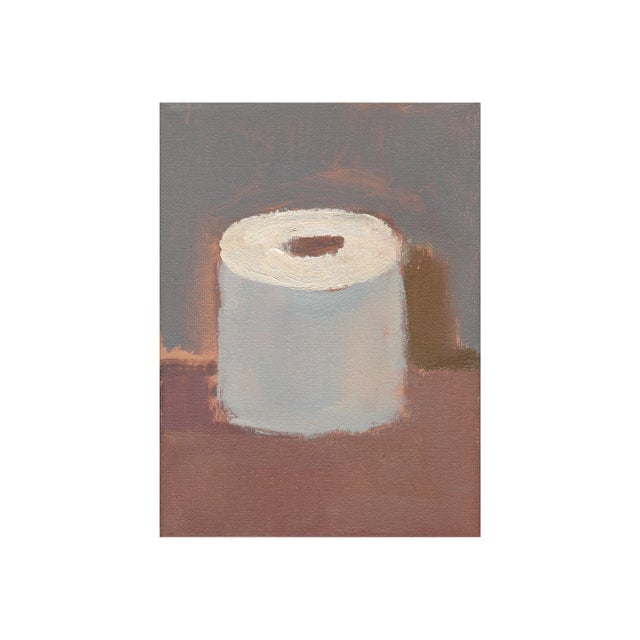 Michelle Farro "Roll of Toilet Paper" Contemporary Still Life Bathroom Art Print by Michelle Farro For Sale - Image 4 of 4