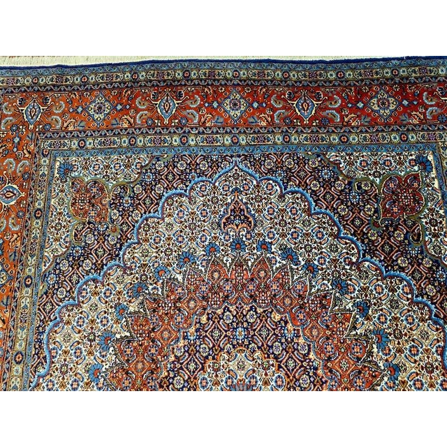 Textile Middle Eastern Rug in Pure Wool For Sale - Image 7 of 11