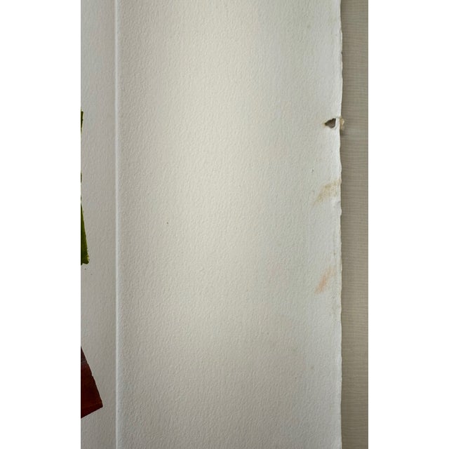 "Venture One", Abstract Expressionist, Original Silkscreen Print on Paper, Artist Stanley J. Krupa For Sale - Image 9 of 17