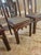Wood Vintage Set of Five Chinoiserie Inlaid Back Dining Side Chairs For Sale - Image 7 of 15