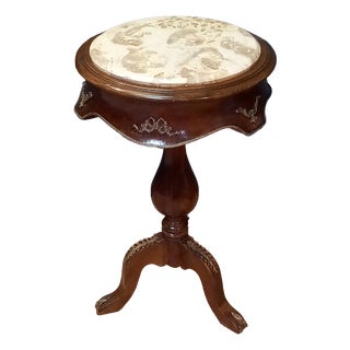French Wine Table with Marble Top, 1890s For Sale