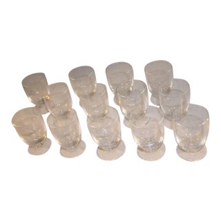Vintage Cordial Glasses With Stem - 13 For Sale