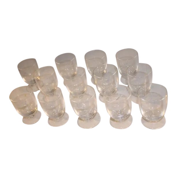 Vintage Cordial Glasses With Stem - 13 For Sale