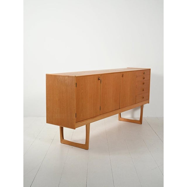 Nordiska Kompaniet Scandinavian Tokyo Sideboard by Ingvar Sandström for Nordiska Kompaniet, 1950s For Sale - Image 4 of 14