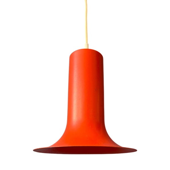 Vintage Orange Cone Pendant Lamp from Raak For Sale