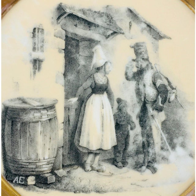 KPM Porcelain Antique Decorative Plate Hand Painted Porcelain From Kpm Berlin, Germany, 1800s For Sale - Image 4 of 8