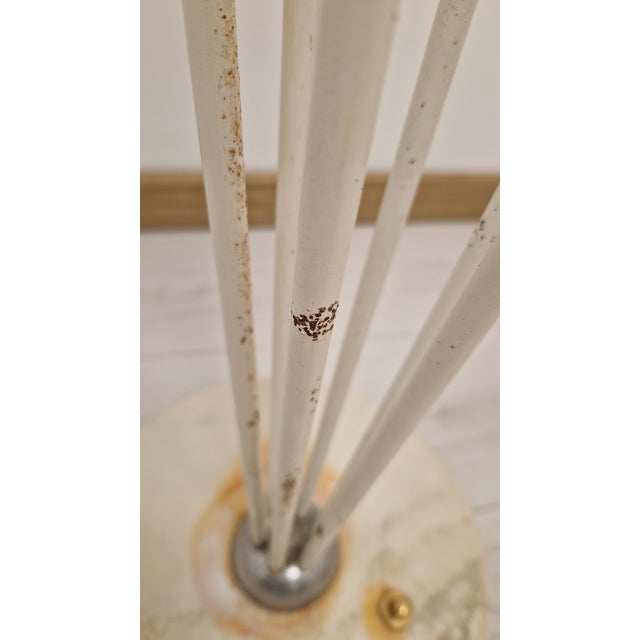 Vintage Alberello Floor Lamp in White and Chrome Iron from Stilnovo, 1980s, in Very Good conditions. Designed 1980 to 1989...