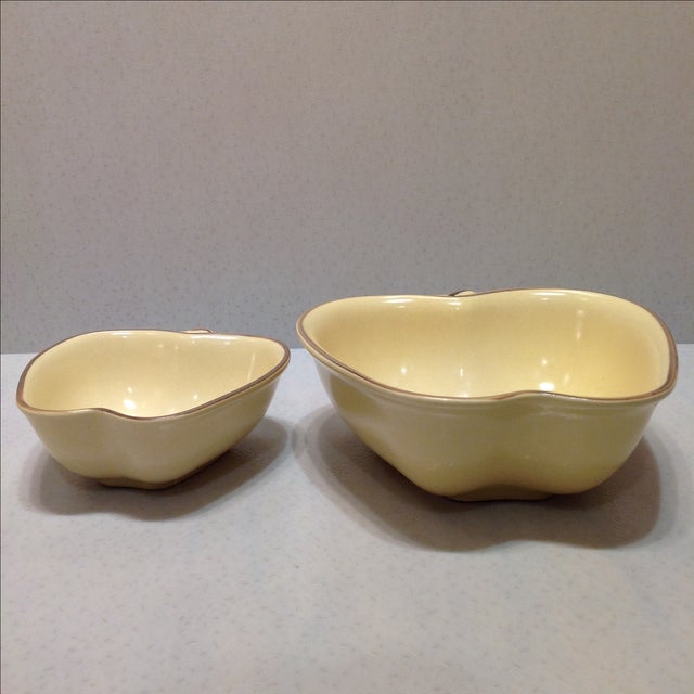 Apple-Shaped Serving Dishes - A Pair For Sale - Image 5 of 8