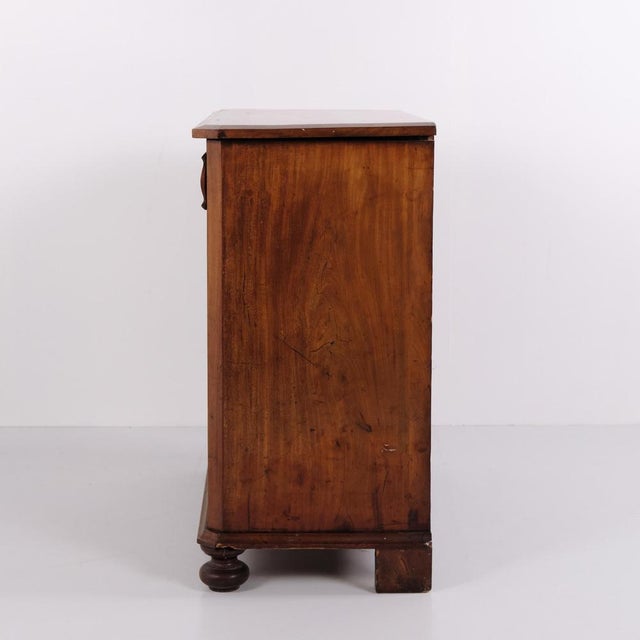 Mahogany Chest of Drawers with Four Drawers, 1880s For Sale - Image 10 of 12