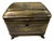 Vintage Brass Engraved Jewelry Casket With Claw Feet For Sale