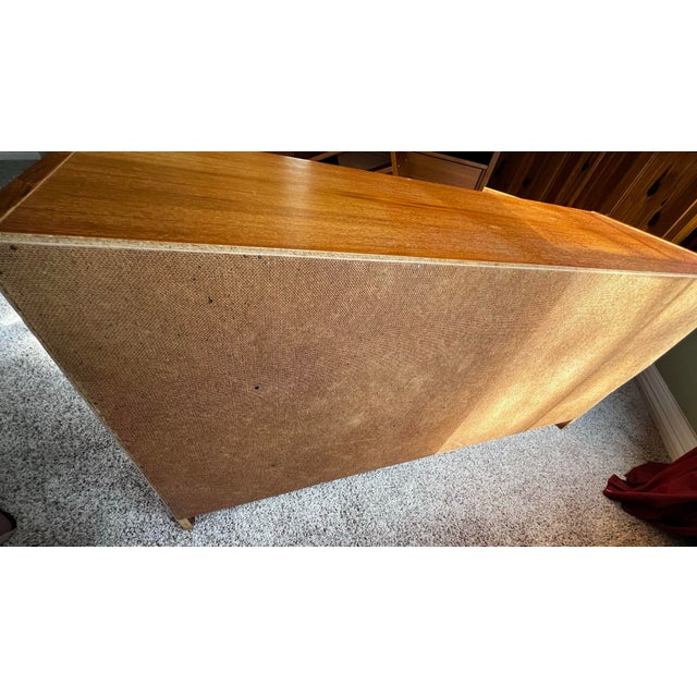 1970s Mid Century 2-Piece Danish Modern Expandable Desk/Media Center For Sale - Image 4 of 10