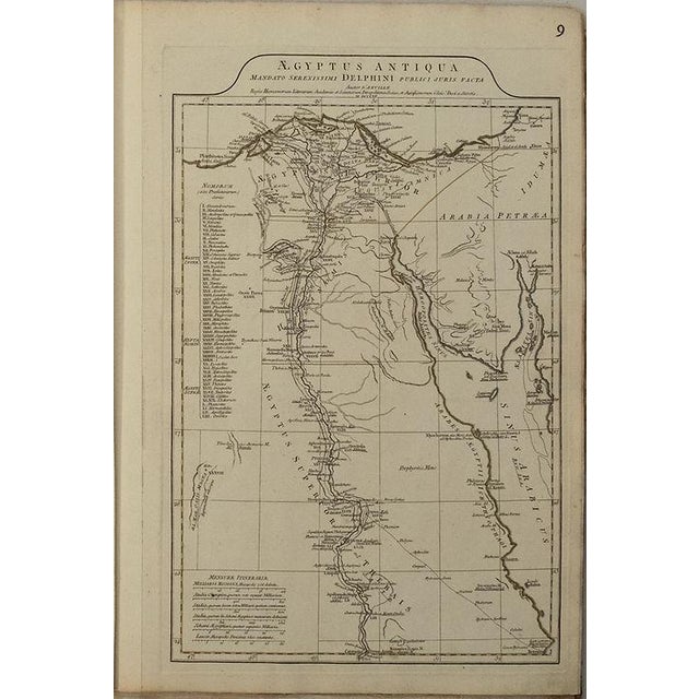 This very attractive map of Ancient Egypt divided into four districts: Aegyptus Inferior, Heptanomis, Aegyptus Superior or...