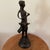 Antique Victorian Period Italian Bronze Sculpture of a Walking Girl W/Fruit Basket Circa 1900 For Sale - Image 4 of 12