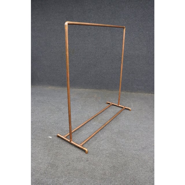Industrial Copper Pipe Garment Rack or Retail Clothing Display Stand For Sale - Image 13 of 13